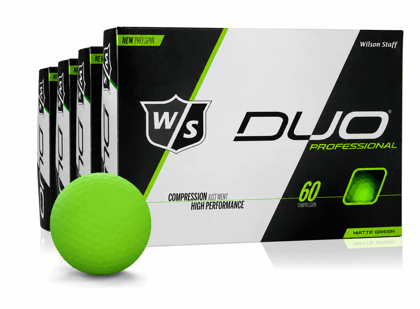 Wilson Staff DUO Professional Matte Golfballen – Groen (Dozijn) - Thom's Golfgear