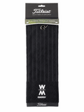 Titleist Trifold Golfhanddoek – Zwart (Reclame) - Thom's Golfgear