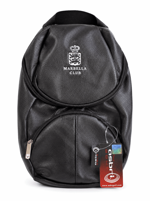 Asbri Lederen Schoenentas – met Marbella Club Logo - Thom's Golfgear