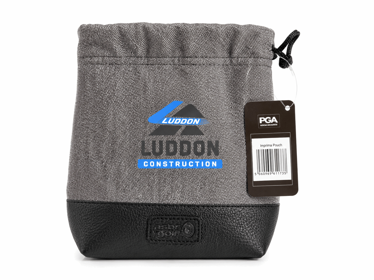 Asbri Imprimo Pouch – met Luddon Construction Logo - Thom's Golfgear