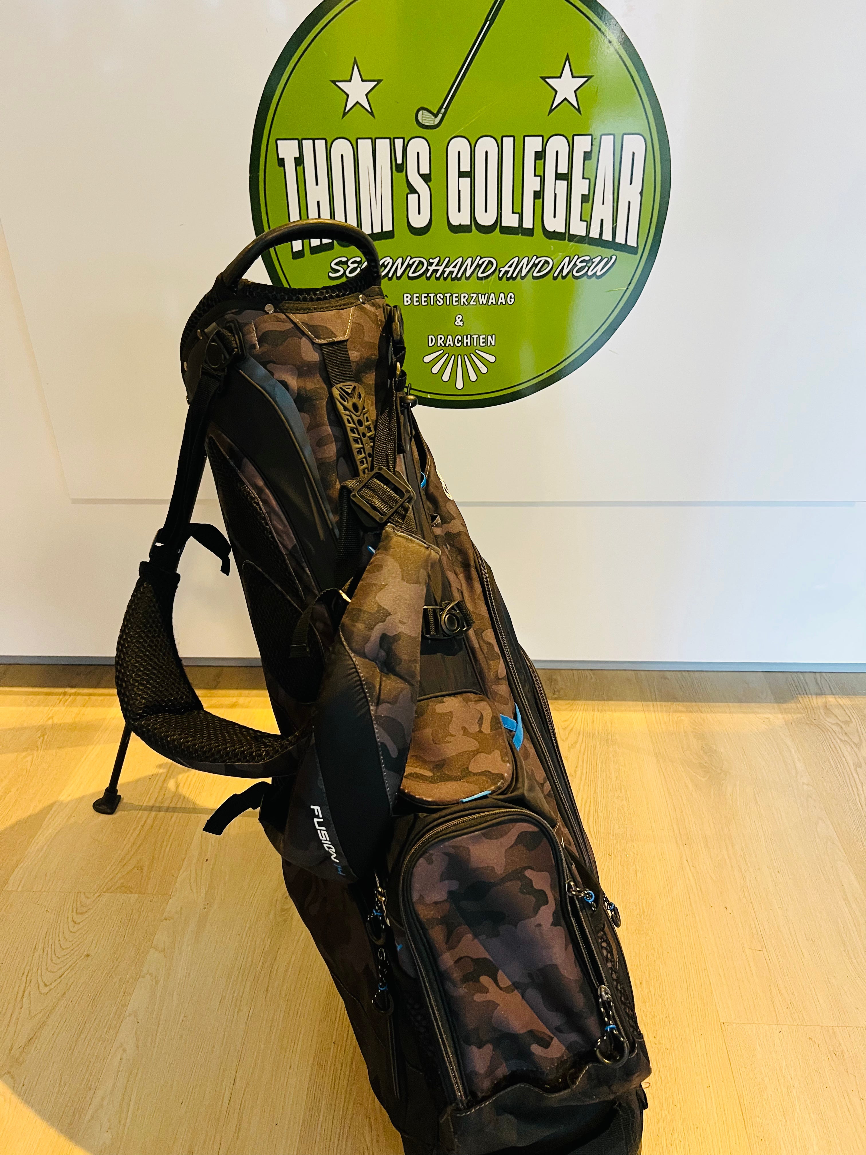 Callaway Fusion 14 Standbag – Camo / Zwart met Blauwe Accenten