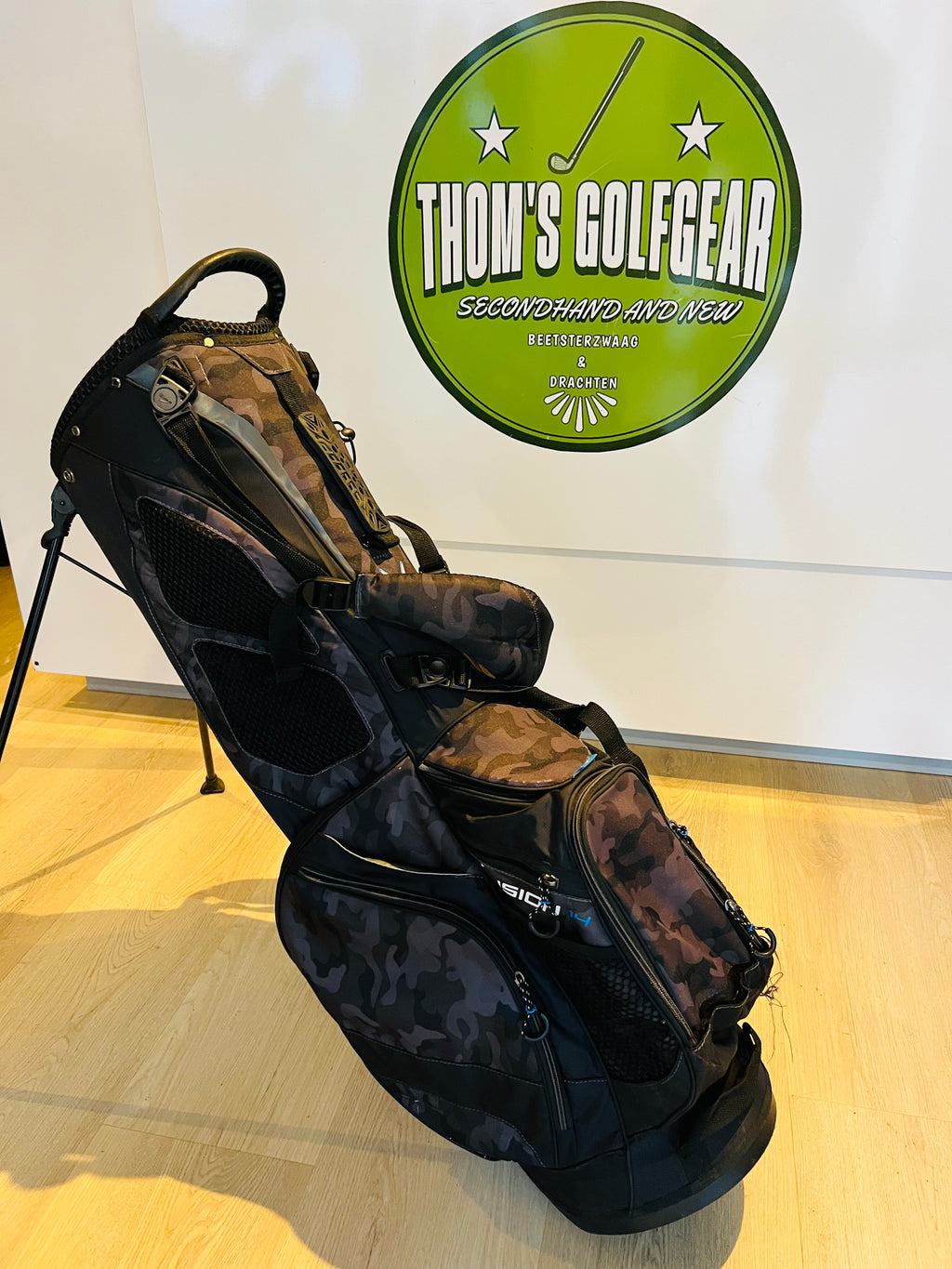 Callaway Fusion 14 Standbag – Camo / Zwart met Blauwe Accenten