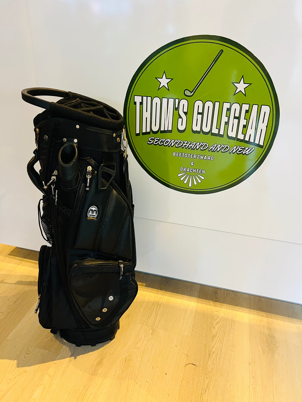 Bennington Cartbag – Zwart met Lederen Accenten