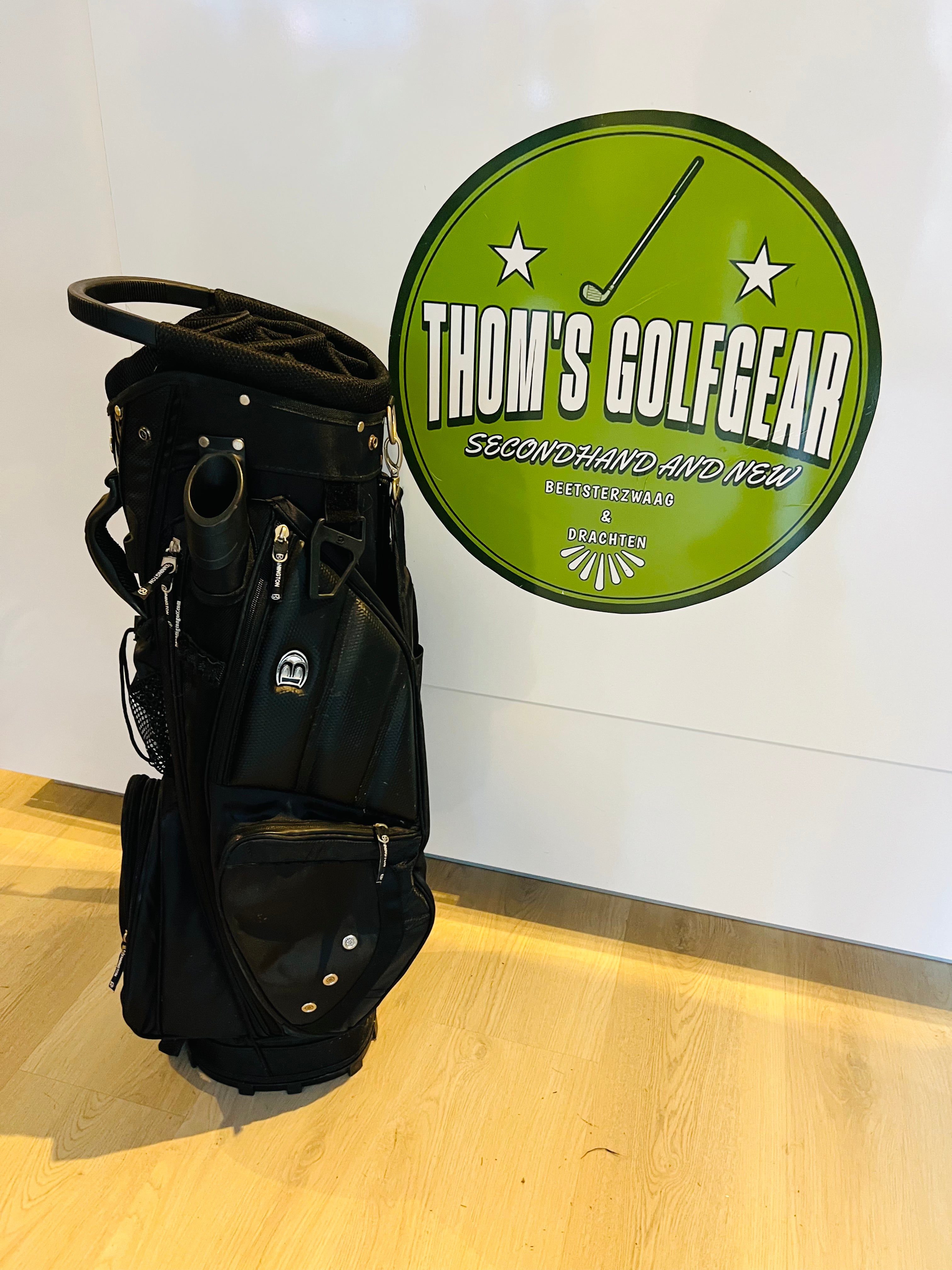 Bennington Cartbag – Zwart met Lederen Accenten