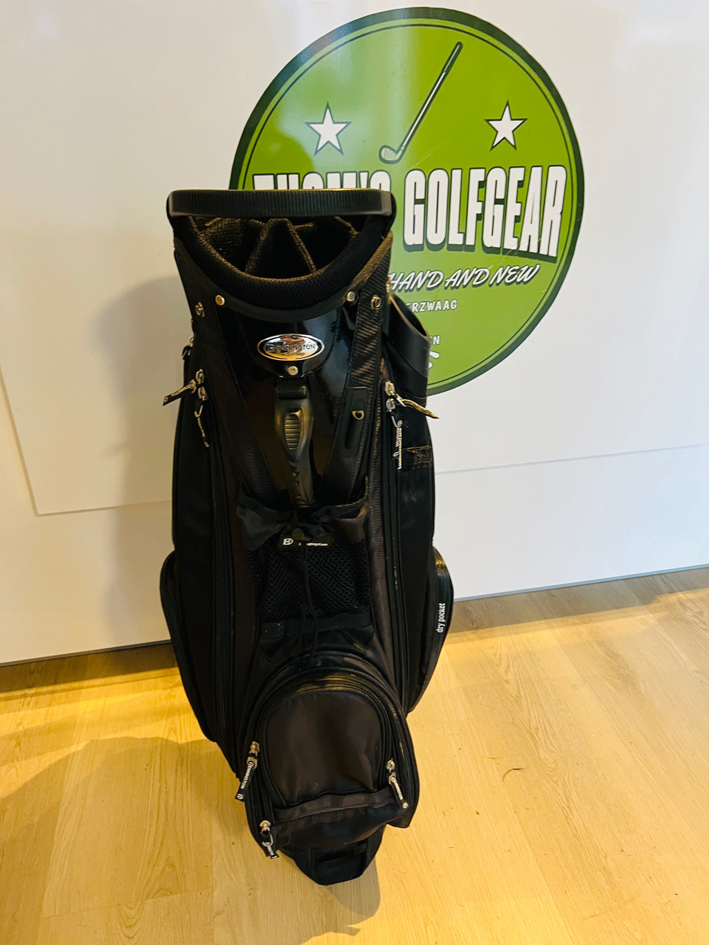 Bennington Cartbag – Zwart met Lederen Accenten