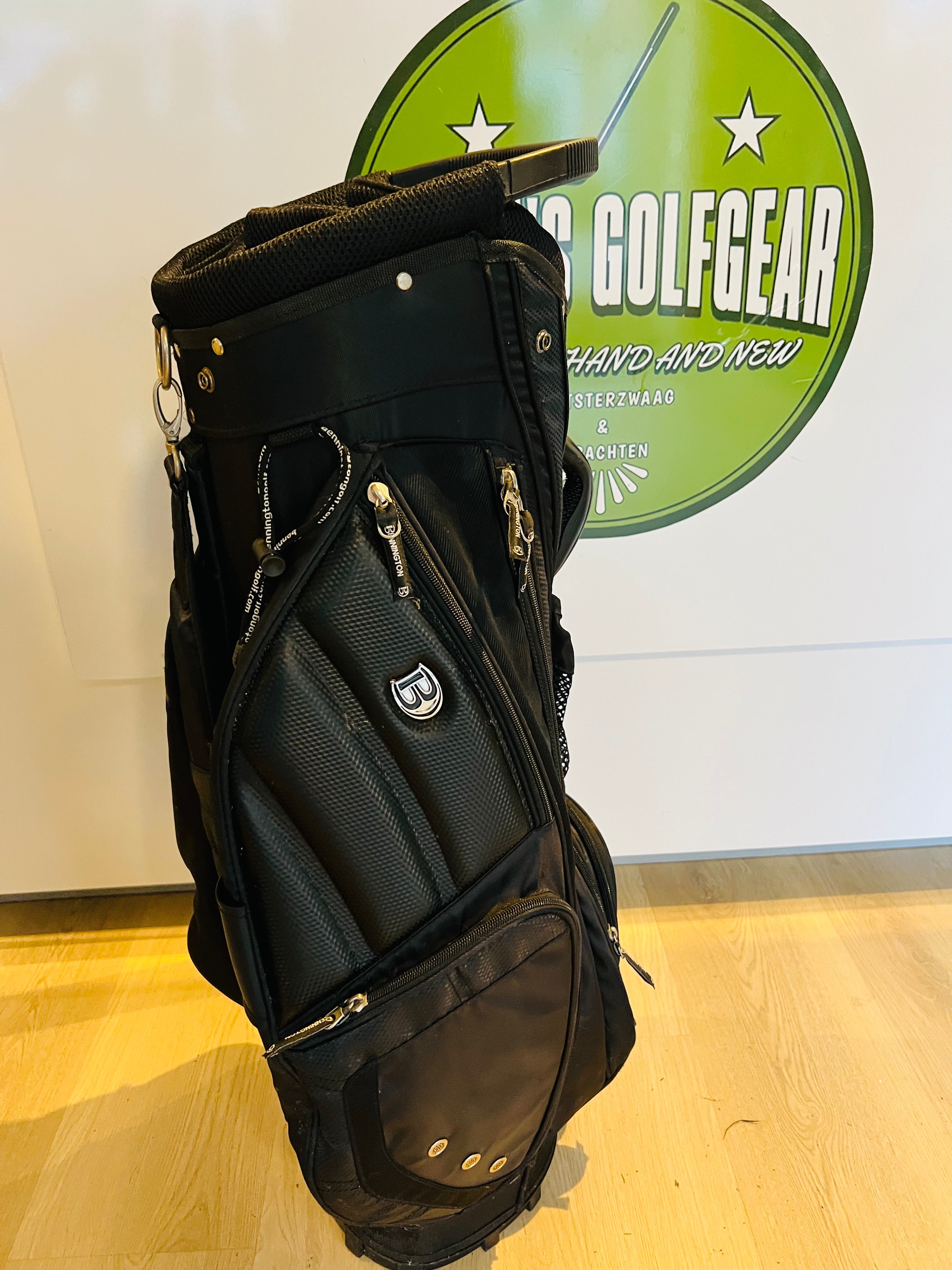 Bennington Cartbag – Zwart met Lederen Accenten