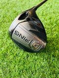 Lichaamskant van de PING G400 LST driver van Thom's Golfgear met 8,5° loft, rechtshandig, zichtbaar op de afbeelding.