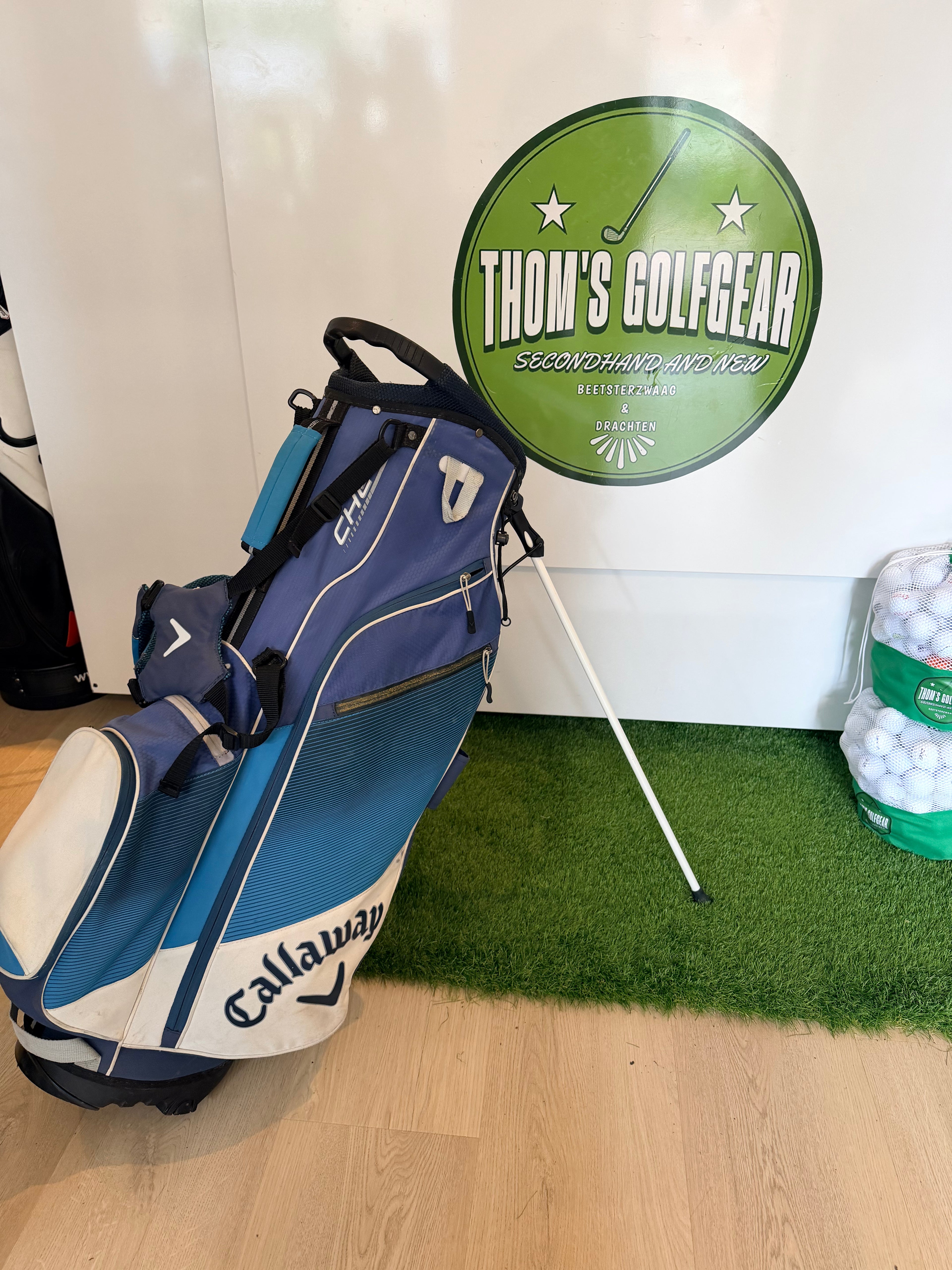 Callaway Chev Standbag – Blauw/Wit