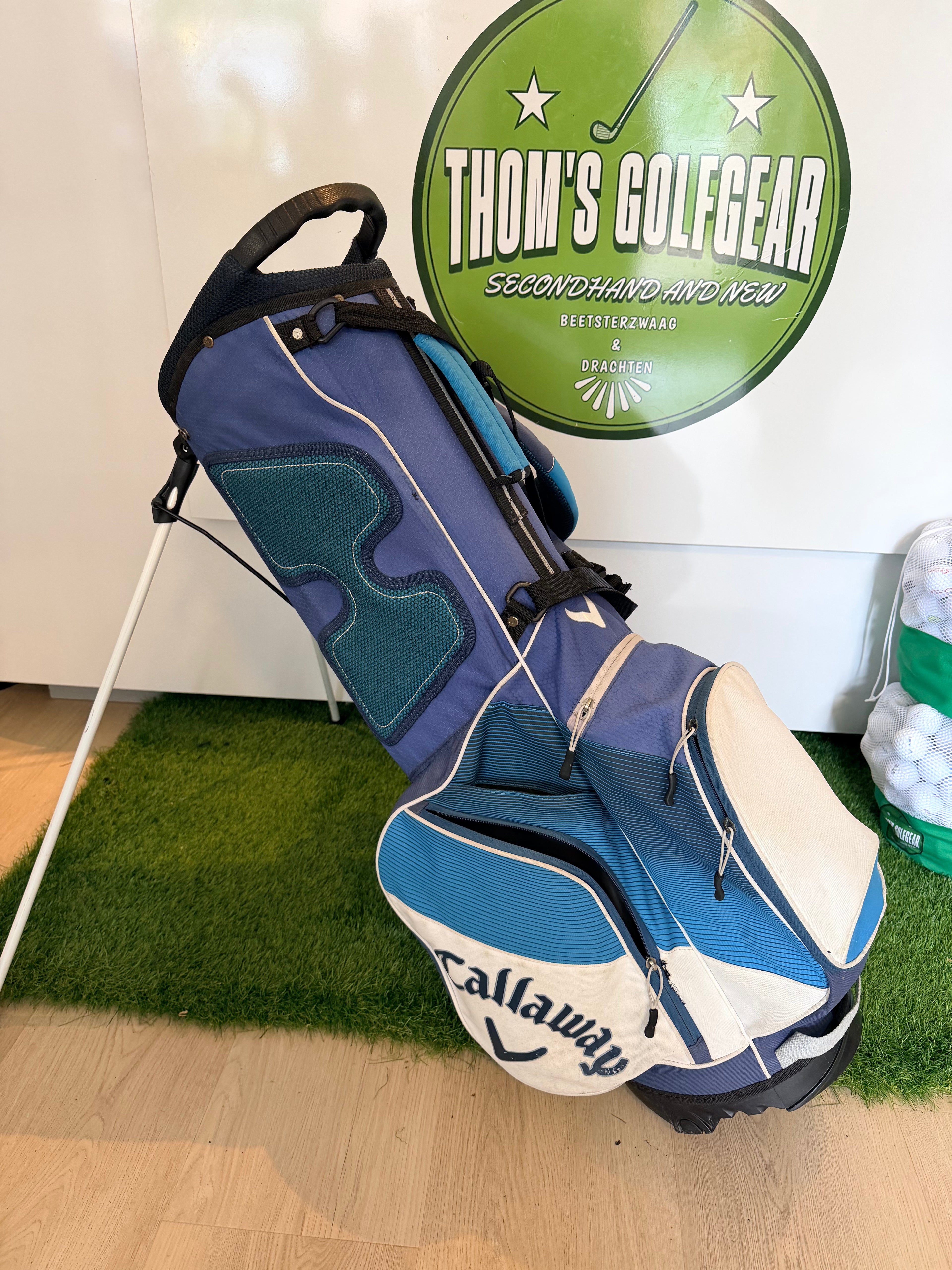 Callaway Chev Standbag – Blauw/Wit