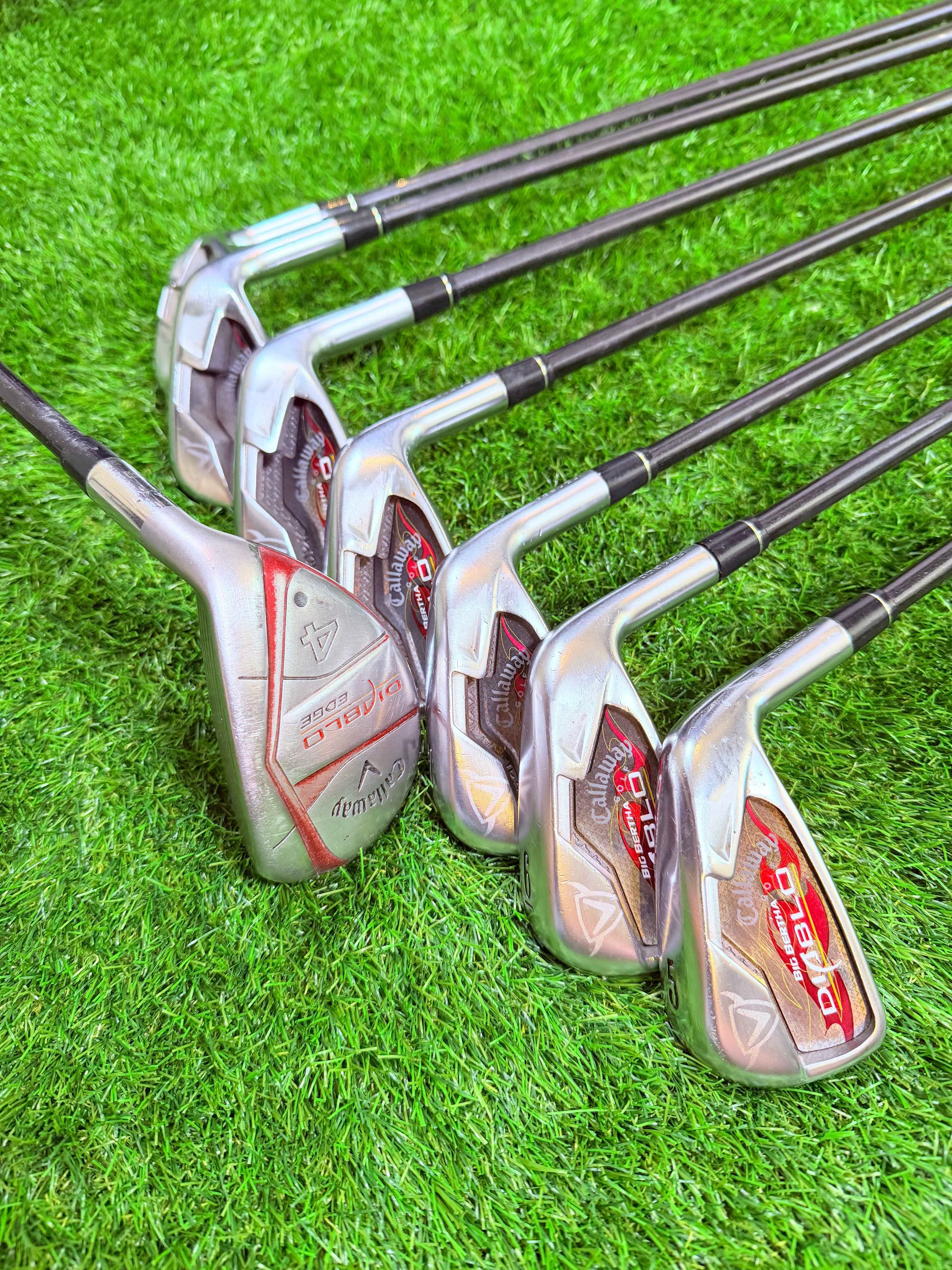 Callaway Big Bertha Diablo IJzers + Diablo Edge Hybride – 4 t/m SW (Rechtshandig)