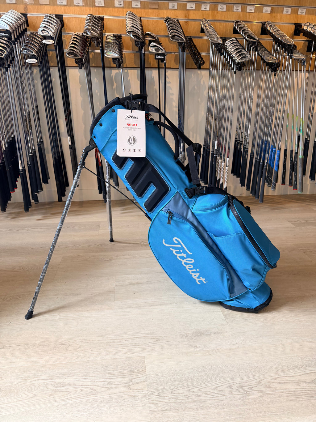 Titleist Players 4 Stand Bag – Lichtblauw – 4-Vaks (Nieuw)