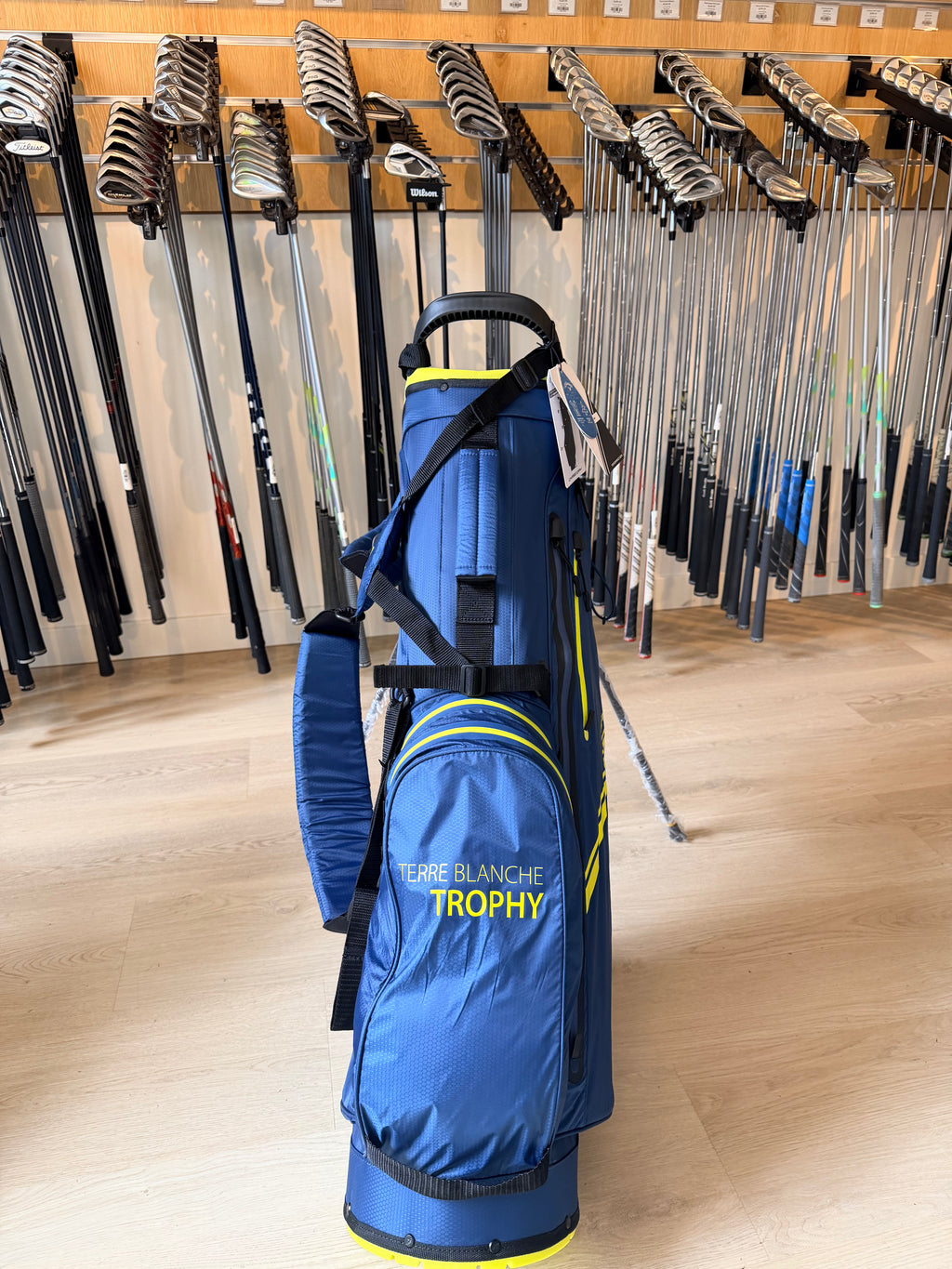 Callaway Chase Dry Standbag – Terre Blanche Trophy Edition – Blauw/Neon Geel (Nieuw)