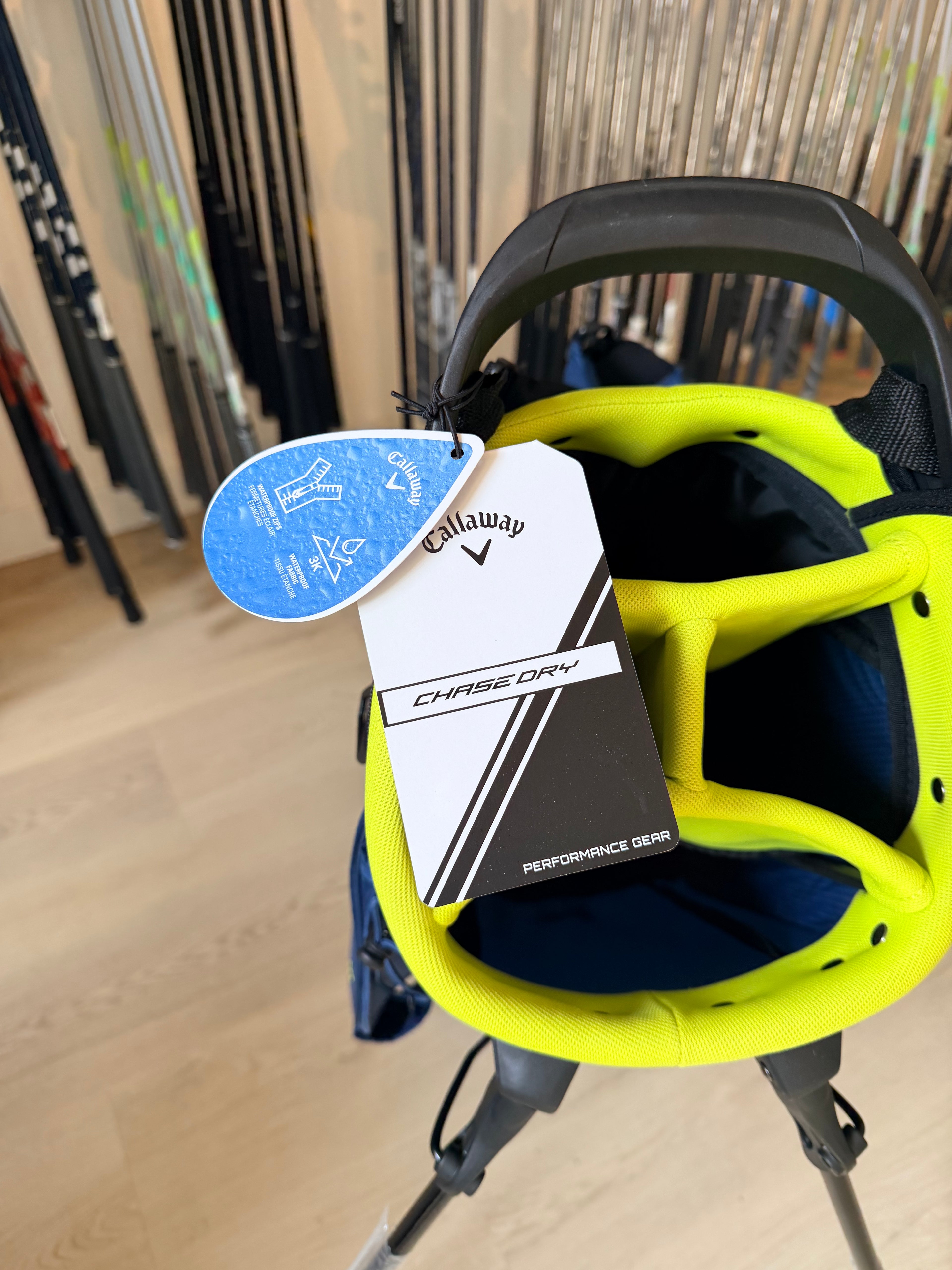 Callaway Chase Dry Standbag – Terre Blanche Trophy Edition – Blauw/Neon Geel (Nieuw)