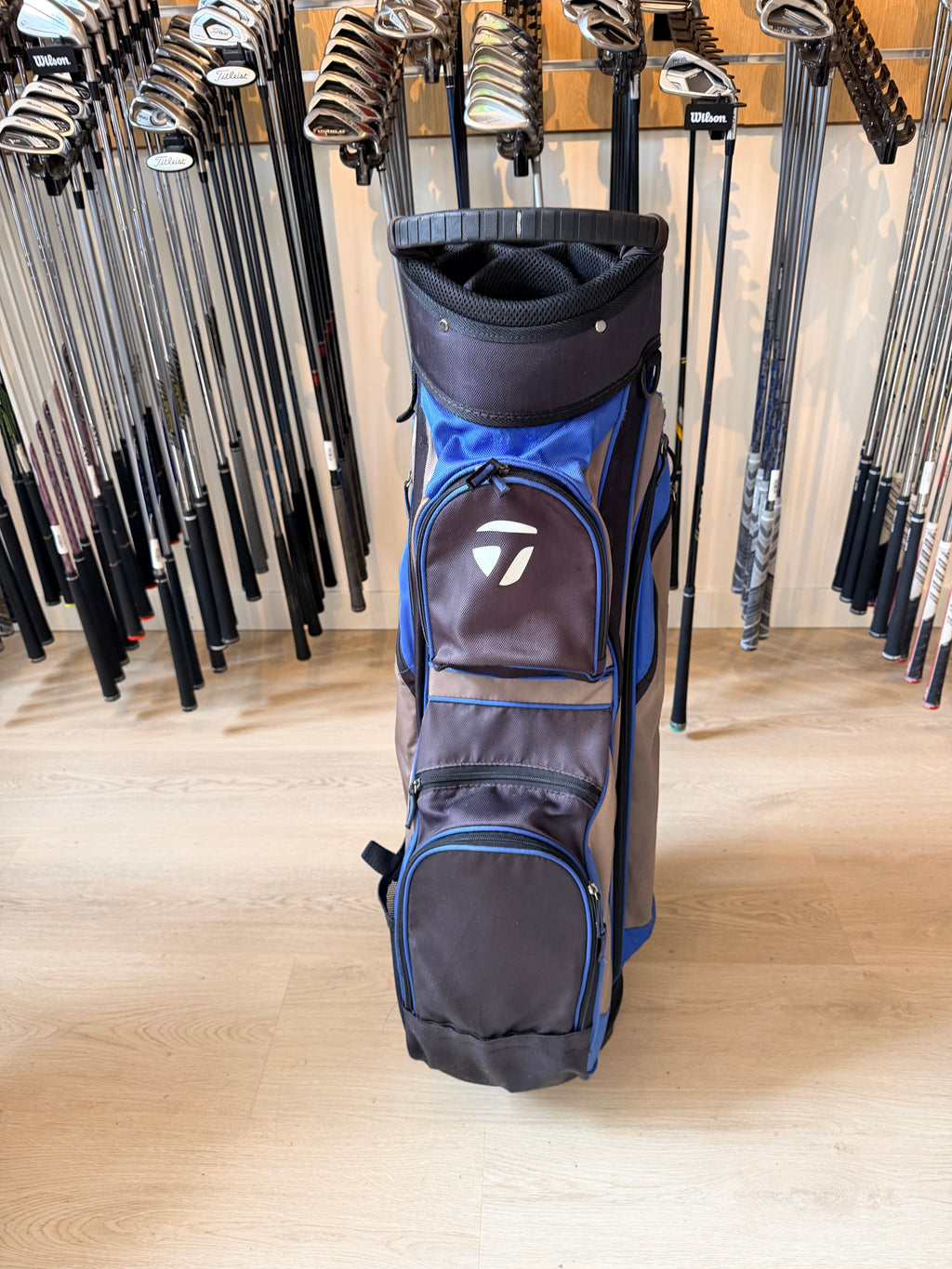 TaylorMade Cartbag – Grijs/Zwart/Donkerblauw – 14-Vaks