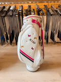 XXIO Halve Tourbag / Cartbag – Wit/Roze – Luxe Uitvoering
