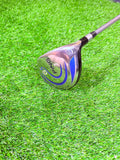 Rechtshandige PING G5 3-Wood golfclub met 15° loft, zichtbaar met houten clubkop en grip, ideaal voor golfspel.