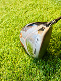 Verstelbare Cobra King F7 Ti driver 9,5° voor links en rechts, met titanium clubhoofd en uitgebreide instelmogelijkheden.