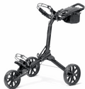 Thom's Golfgear BagBoy Nitron golftrolley met inklapbare handgreep en grote wielen voor gemakkelijk vervoer op de golfbaan.