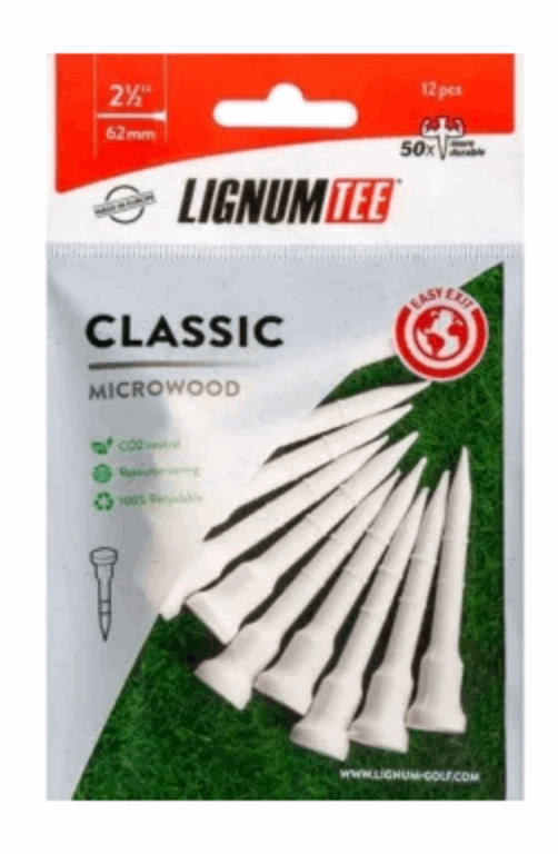 Lignum Classic Plastic Golftees (Diverse Maten) - Thom's Golfgear