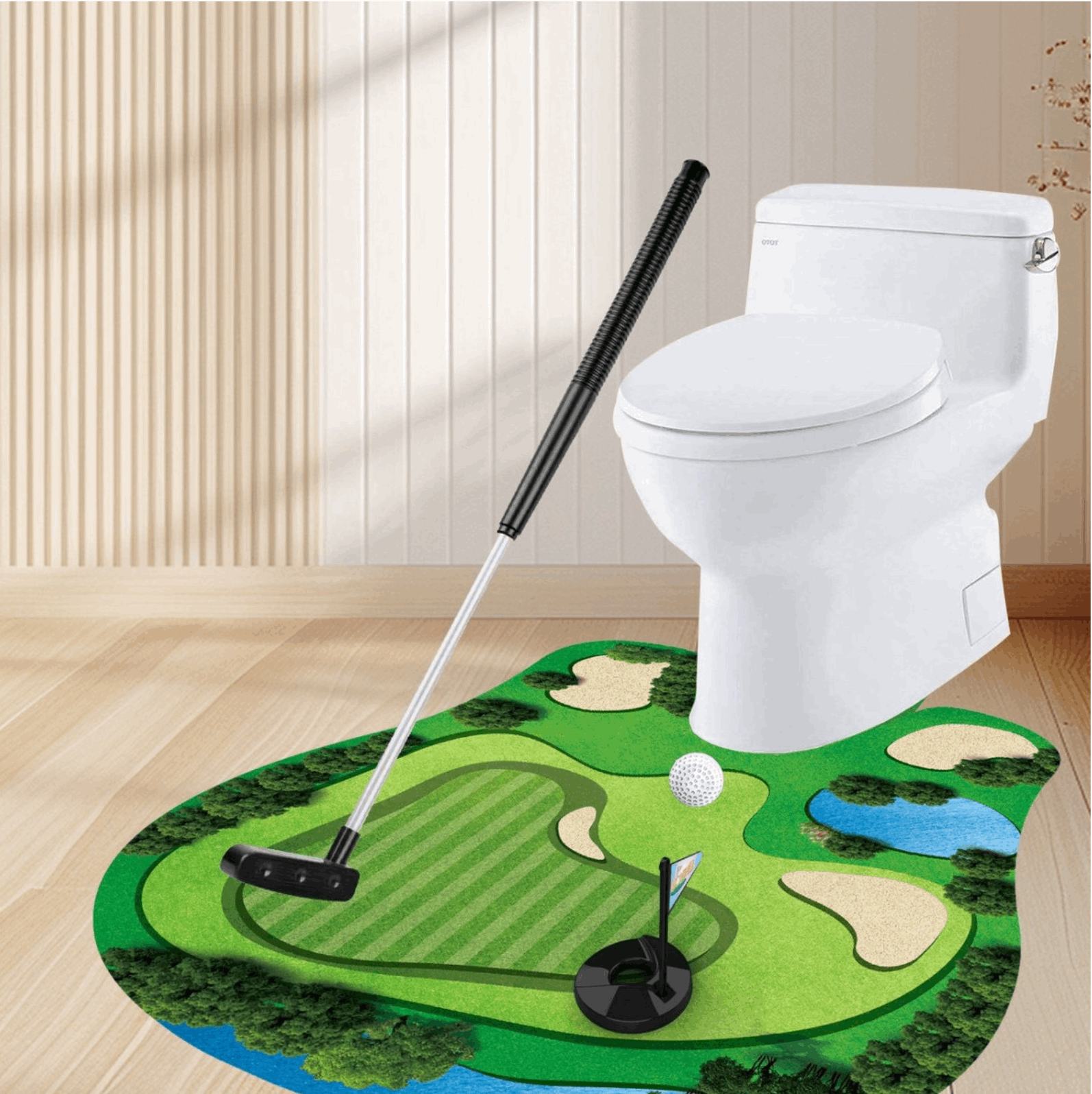Toilet Golfspel – Mini Putting Set - Thom's Golfgear