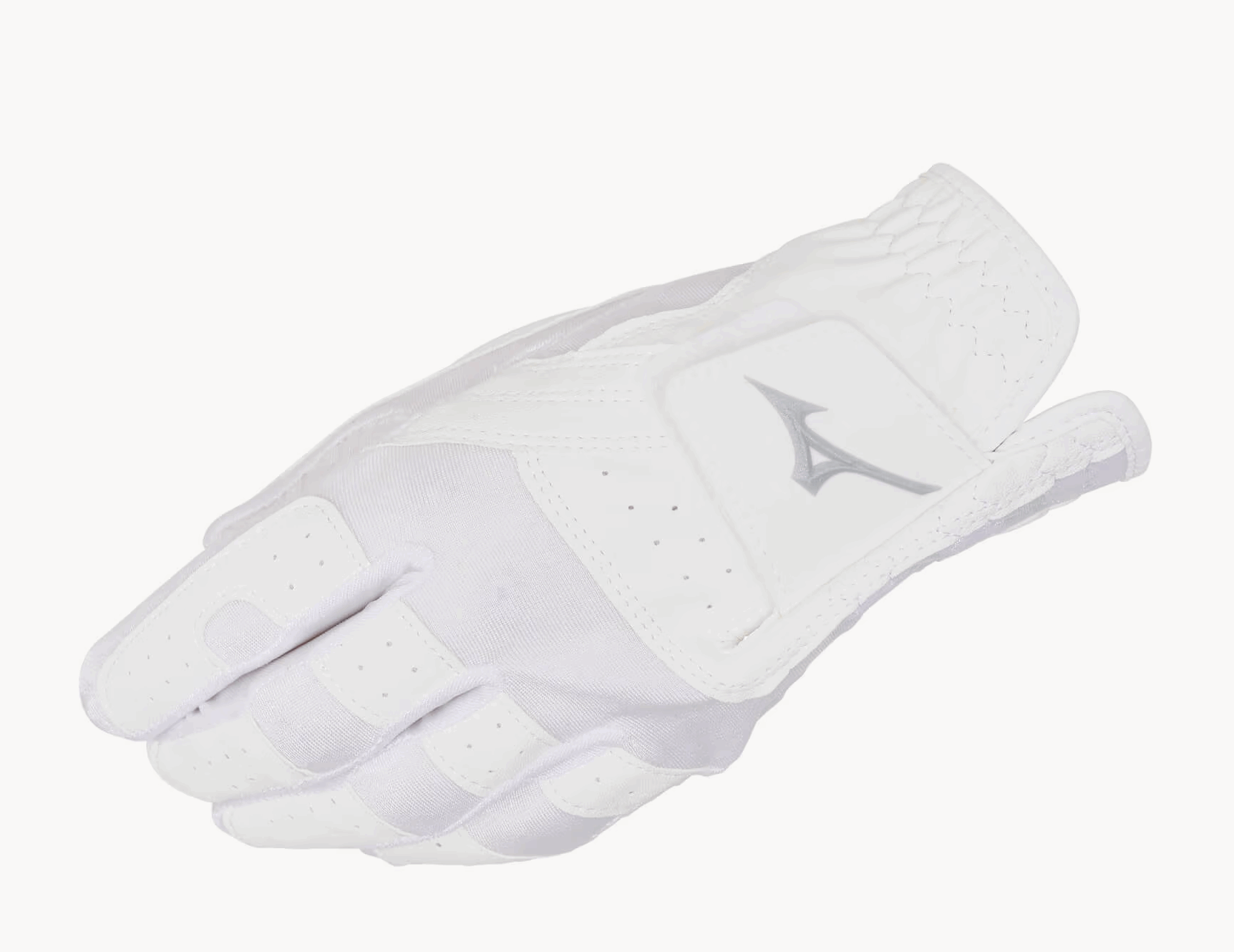 Mizuno Stretch Golfhandschoen Heren – Wit linkerhand (Rechtshandige Golfers) - Thom's Golfgear