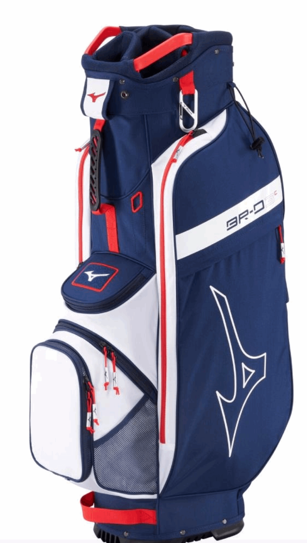 Mizuno BR-D3C Cartbag 2025 – Blauw / Rood - Thom's Golfgear