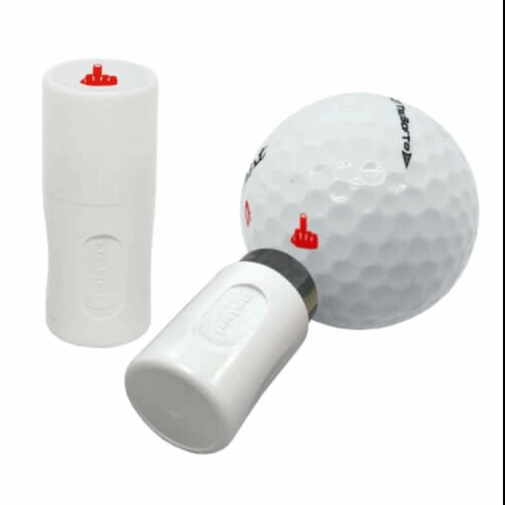 Asbri Golfbalstempel – Middelvinger (Rood) - Thom's Golfgear