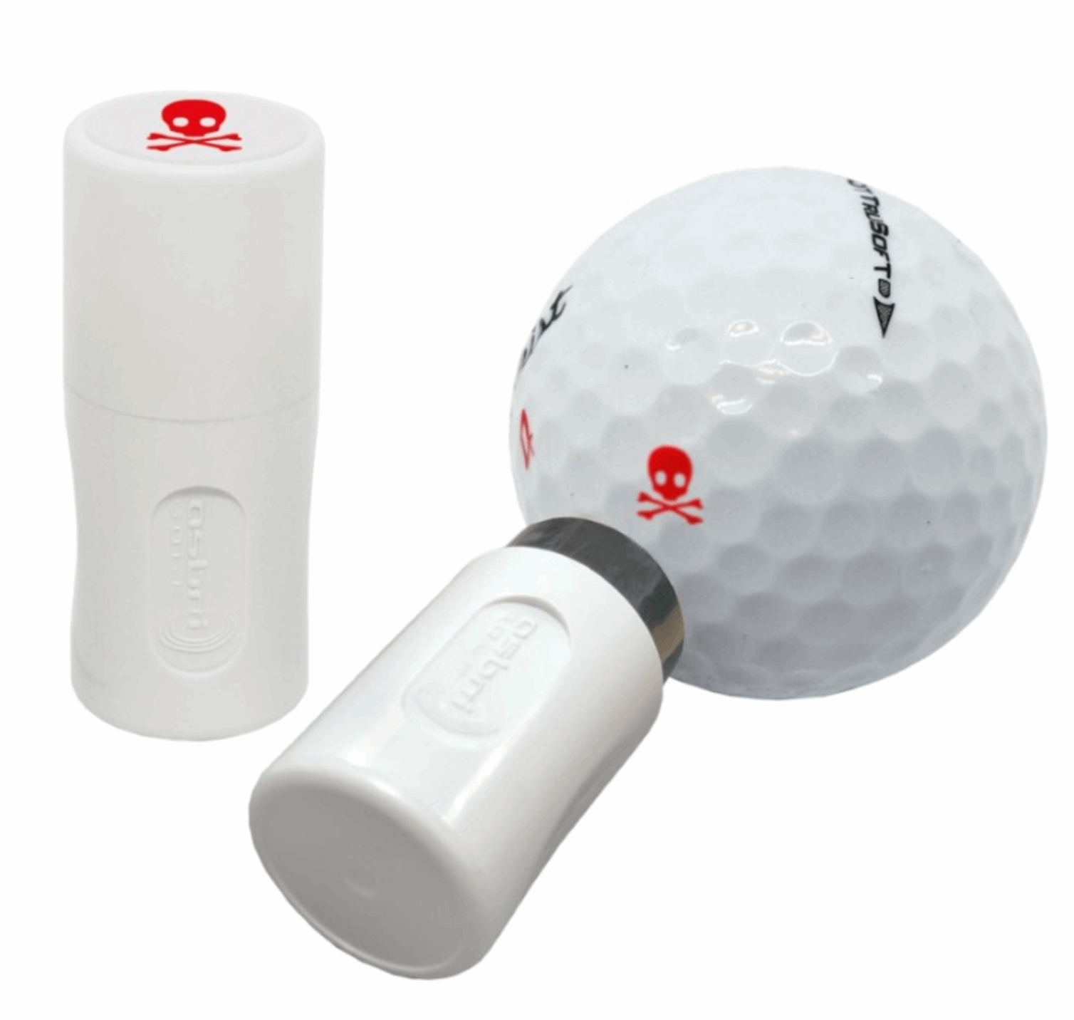 Asbri Golfbalstempel – Skeletje (Rood) - Thom's Golfgear