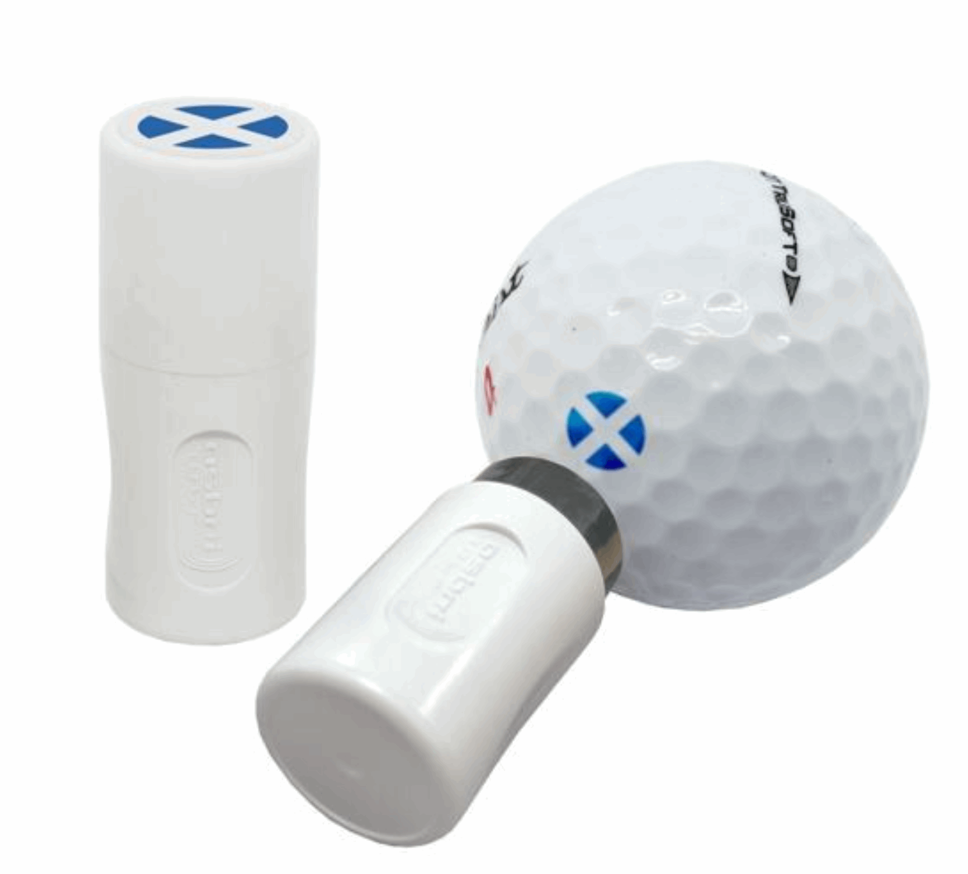 Asbri Golfbalstempel – Schotse Vlag (Blauw/Wit) - Thom's Golfgear