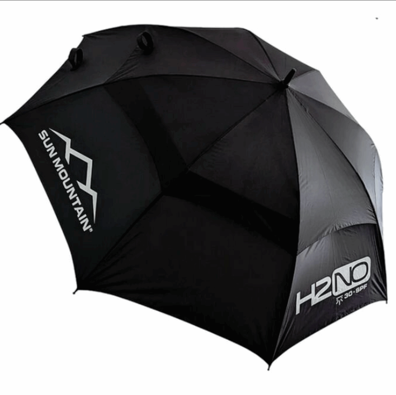 Sun Mountain H2NO Dual Canopy Golfparaplu – Zwart - Thom's Golfgear