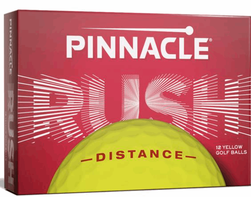 Pinnacle Rush Distance Golfballen – Geel (15 Ballen) - Thom's Golfgear
