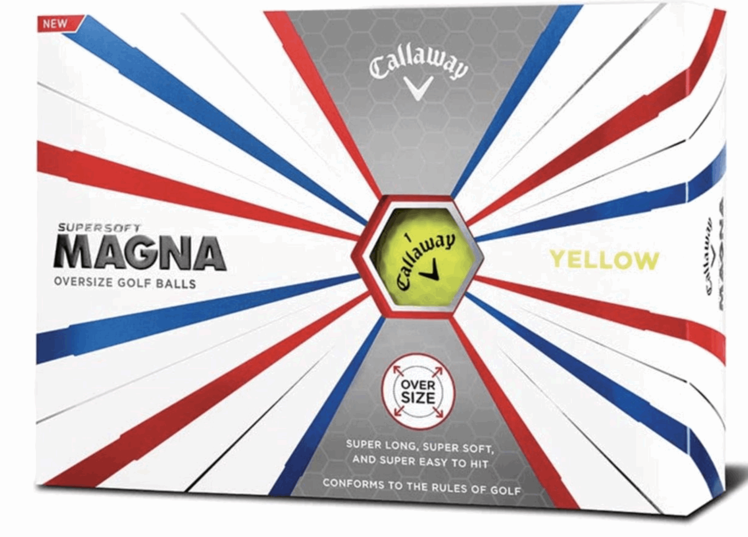 Callaway Supersoft Magna Golfballen – Geel (Dozijn) - Thom's Golfgear