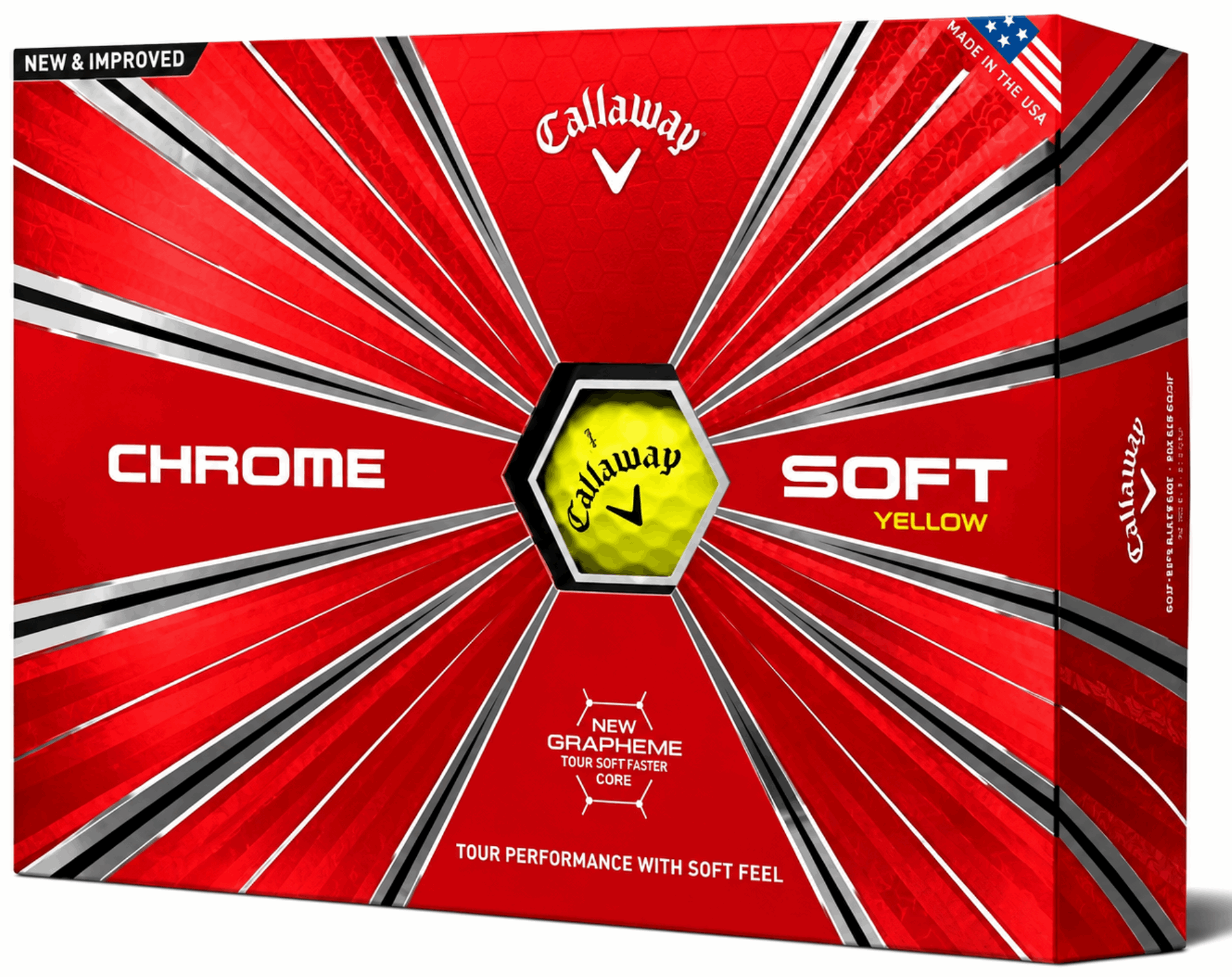 Callaway Chrome Soft Golfballen – Yellow (Dozijn) - Thom's Golfgear