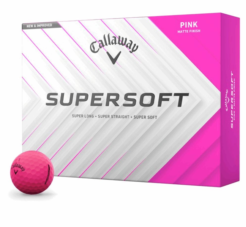 Callaway Supersoft Pink Matte Golfballen – Dozijn - Thom's Golfgear