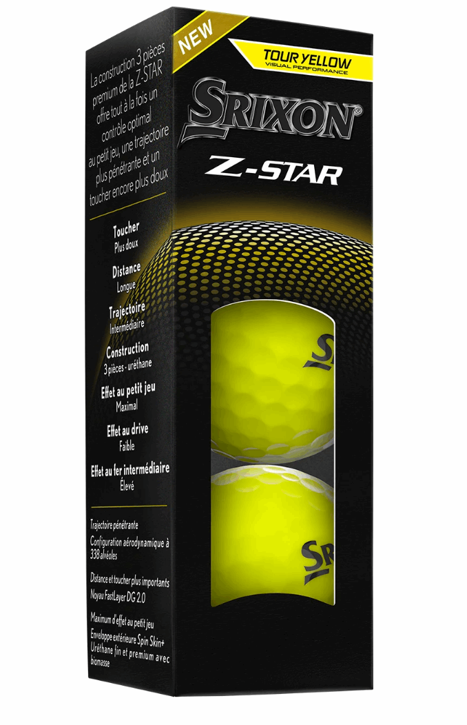Srixon Z-STAR Tour Golfballen – Yellow (Dozijn) - Thom's Golfgear