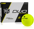 Wilson Staff DUO Professional Matte Golfballen – Geel (Dozijn) - Thom's Golfgear