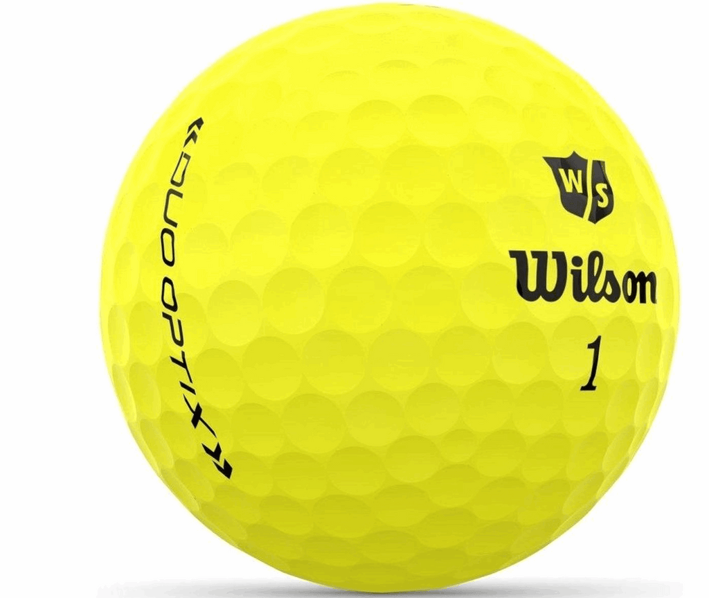 Wilson Staff DUO Optix Matte Golfballen – Yellow (Dozijn) - Thom's Golfgear