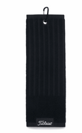 Titleist Trifold Golfhanddoek – Zwart - Thom's Golfgear