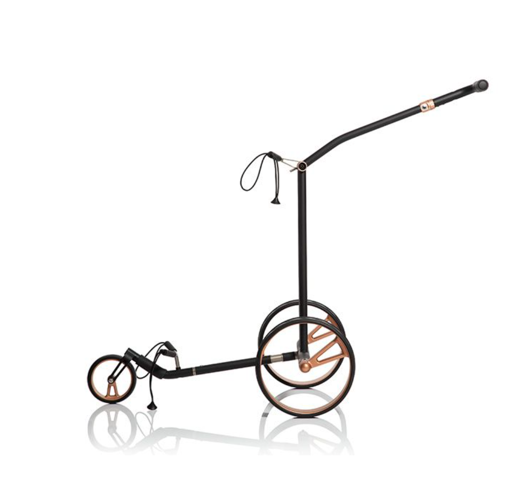 JuCad Phantom Titan Black on Black Rosé 3.0 Golftrolley