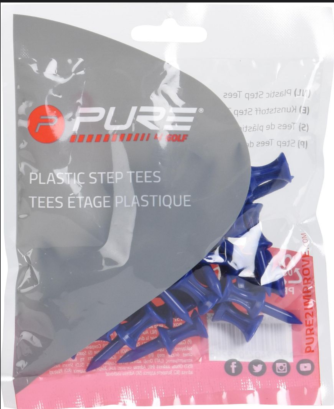 Pure2Improve Step Tees – 24mm / 31mm / 37mm / 53mm