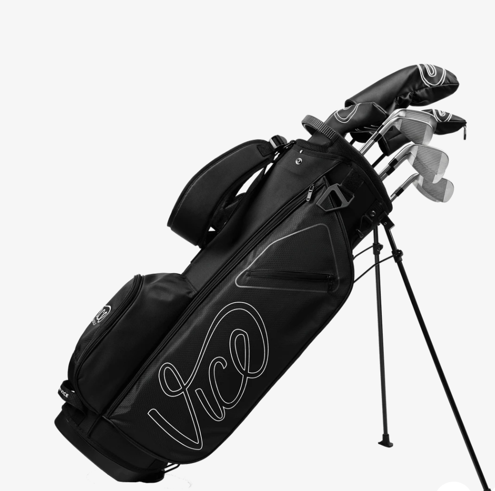 Thom's Golfgear Vice Boost Starter Set voor heren, staal regular, rechtshandig, inclusief golfclubs en bijpassende accessoires