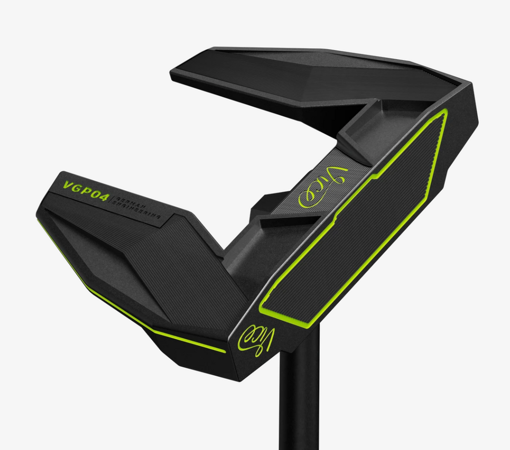 Schitterende rechtshandige Vice Golf VGP04 ZT Putter van Thom's Golfgear met zwart ontwerp en zero twist technologie, zichtbaar op scherm.