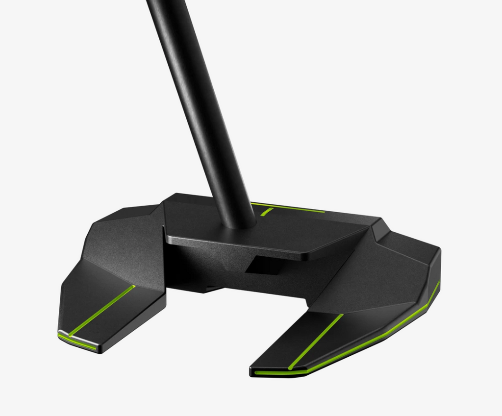 Thom's Golfgear Vice Golf VGP04 ZT Putter rechtshandig met zero twist, close-up van de putter met grip en kop op golfbaan