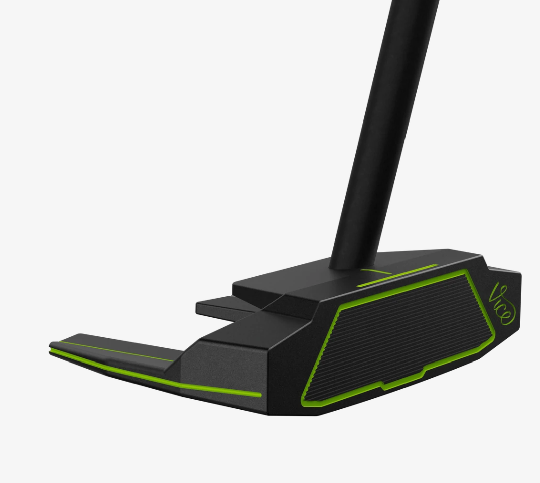 Thom's Golfgear Vice Golf VGP04 ZT Putter, rechtshandig, met zwart ontwerp en grip, geschikt voor links en rechts, golfclub.