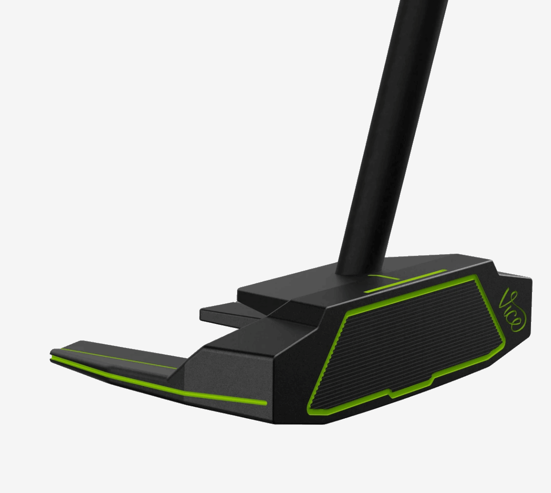 Thom's Golfgear Vice Golf VGP04 ZT Putter, rechtshandig, met zwart ontwerp en grip, geschikt voor links en rechts, golfclub.