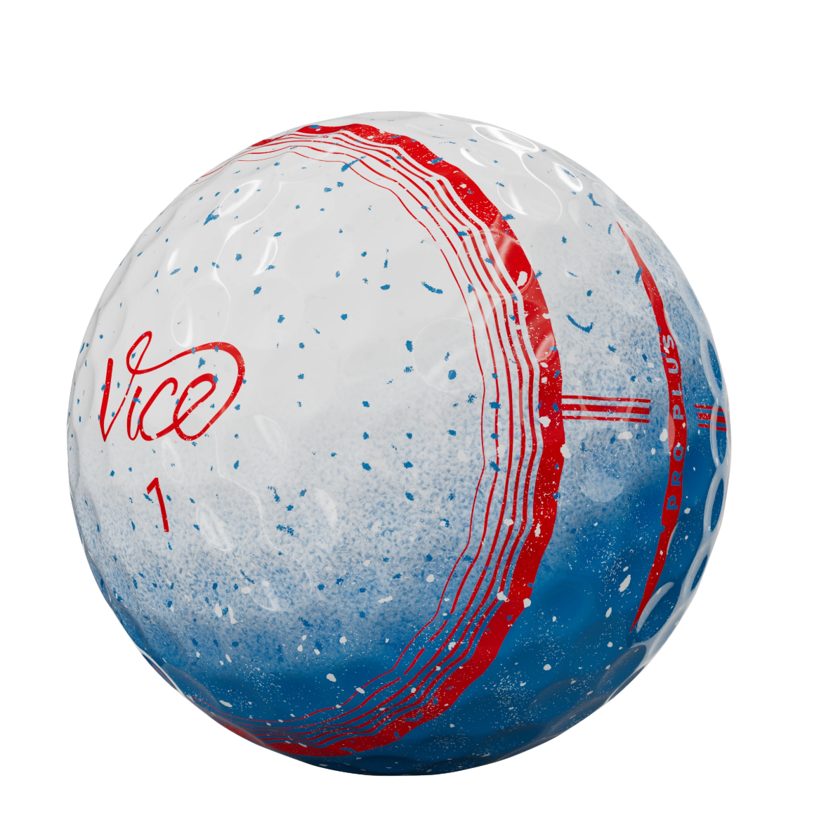 Vice Pro Plus Tracer Special Arctic Bomb Golfballen – 12 Stuks (Dozijn)