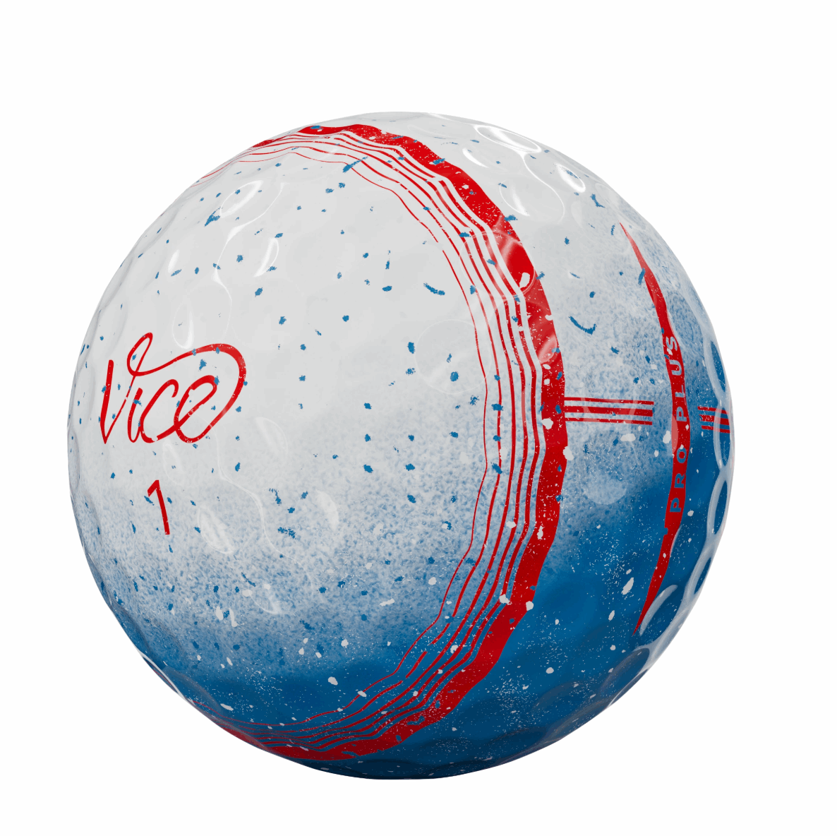 Vice Pro Plus Tracer Special Arctic Bomb Golfballen – 12 Stuks (Dozijn)