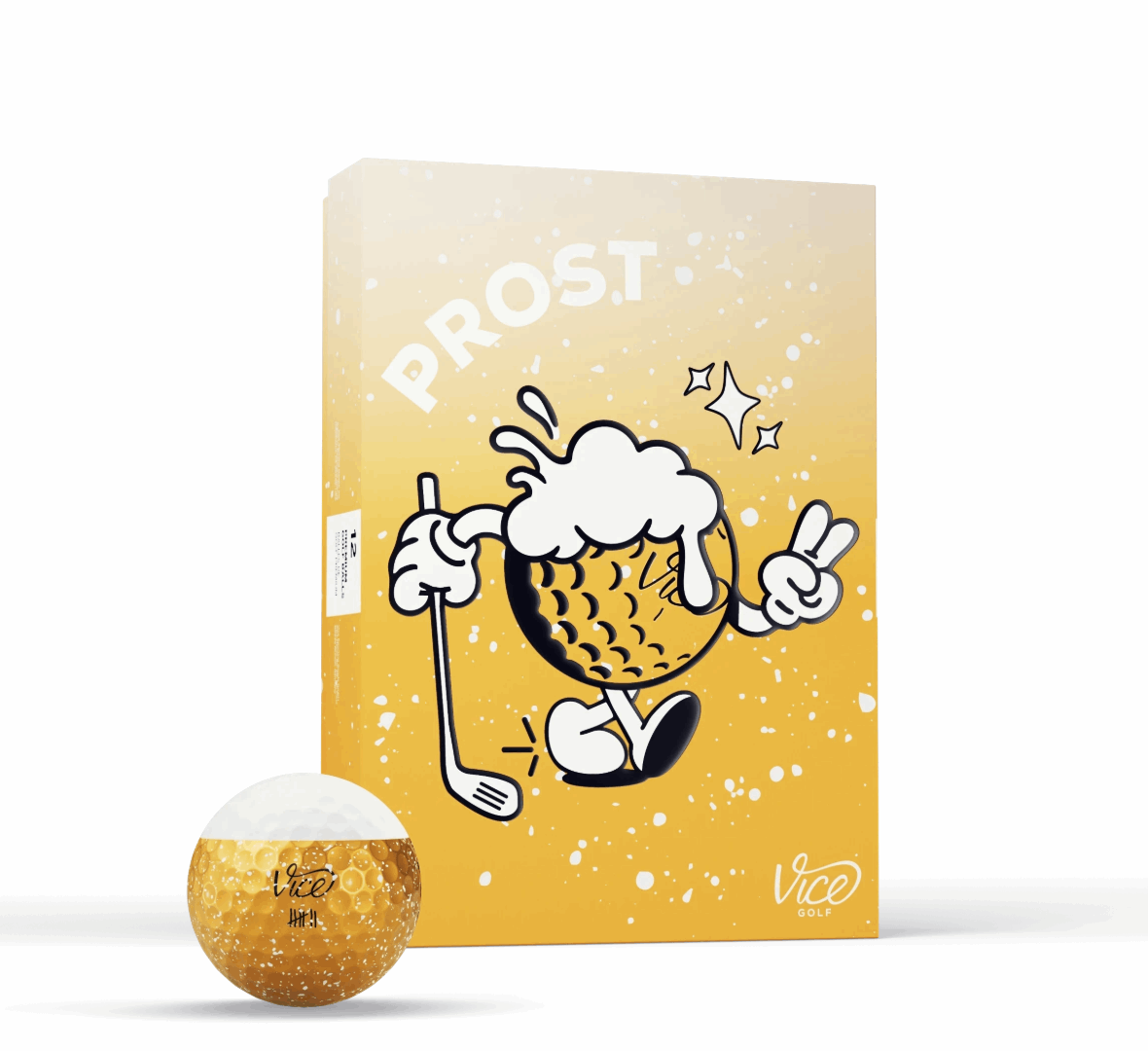 Vice Pro(st) Beer Golfballen – 12 Stuks (Dozijn)