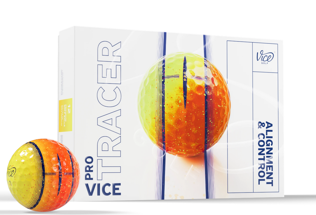 Vice Pro Tracer Special Fireball Golfballen – 12 Stuks (Dozijn)