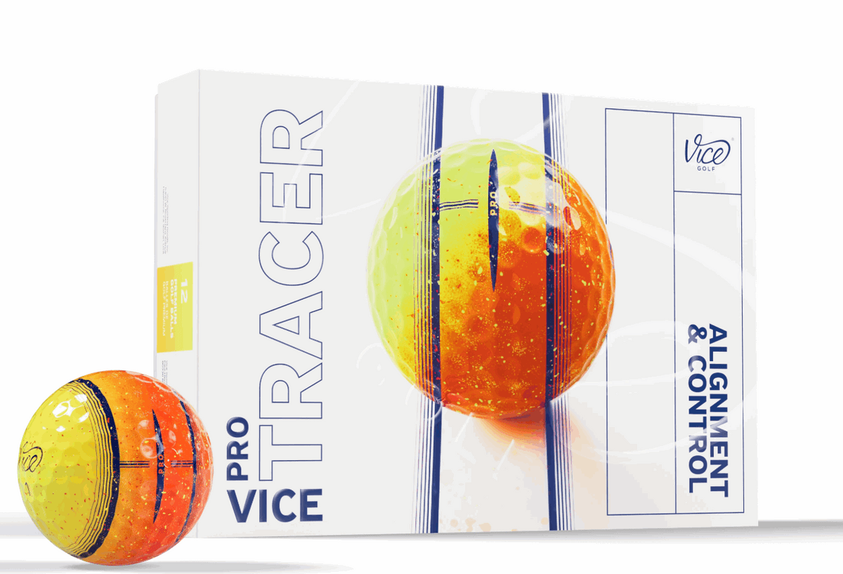 Vice Pro Tracer Special Fireball Golfballen – 12 Stuks (Dozijn)
